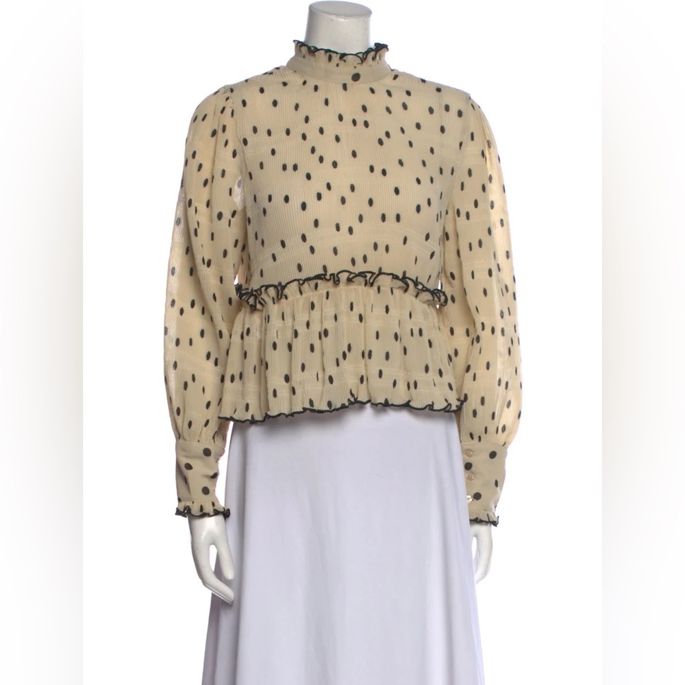 Ganni Polka Dot Blouse size 34